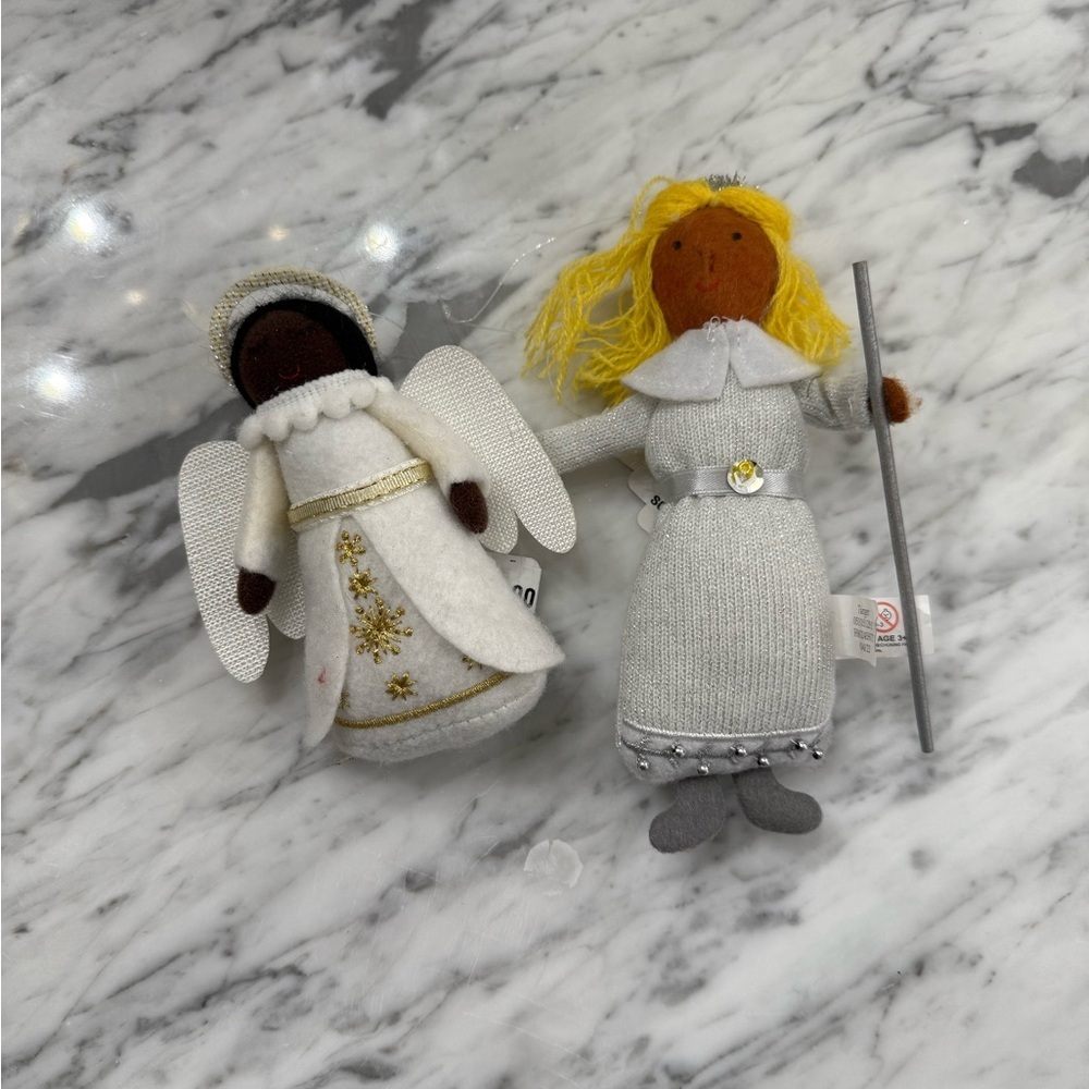 NWT Wondershop Handmade Angel and Doll Ornament Set
